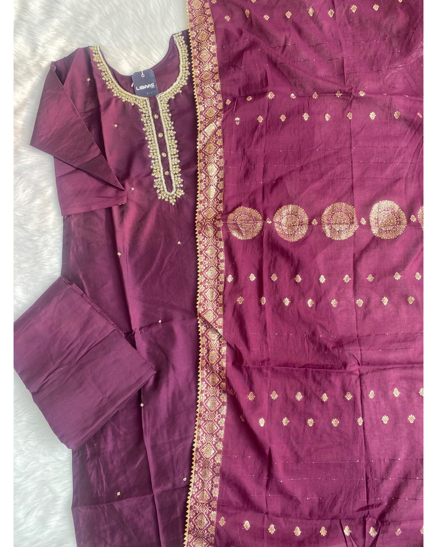 “Noor” Affordable handcrafted kurta bottom with dupatta set