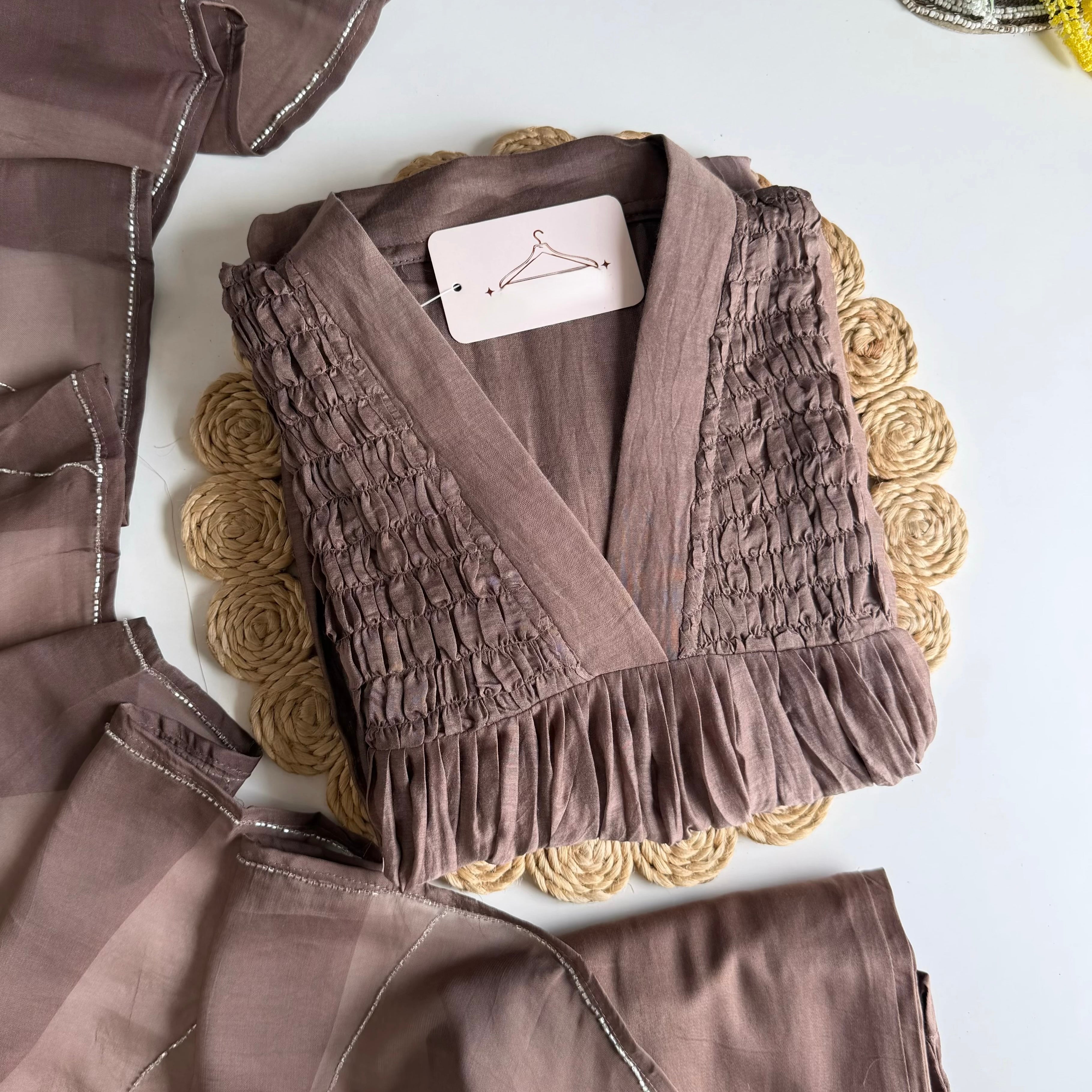 ✨Umang- Premium Mul Chanderi Anarkali Kurta Set