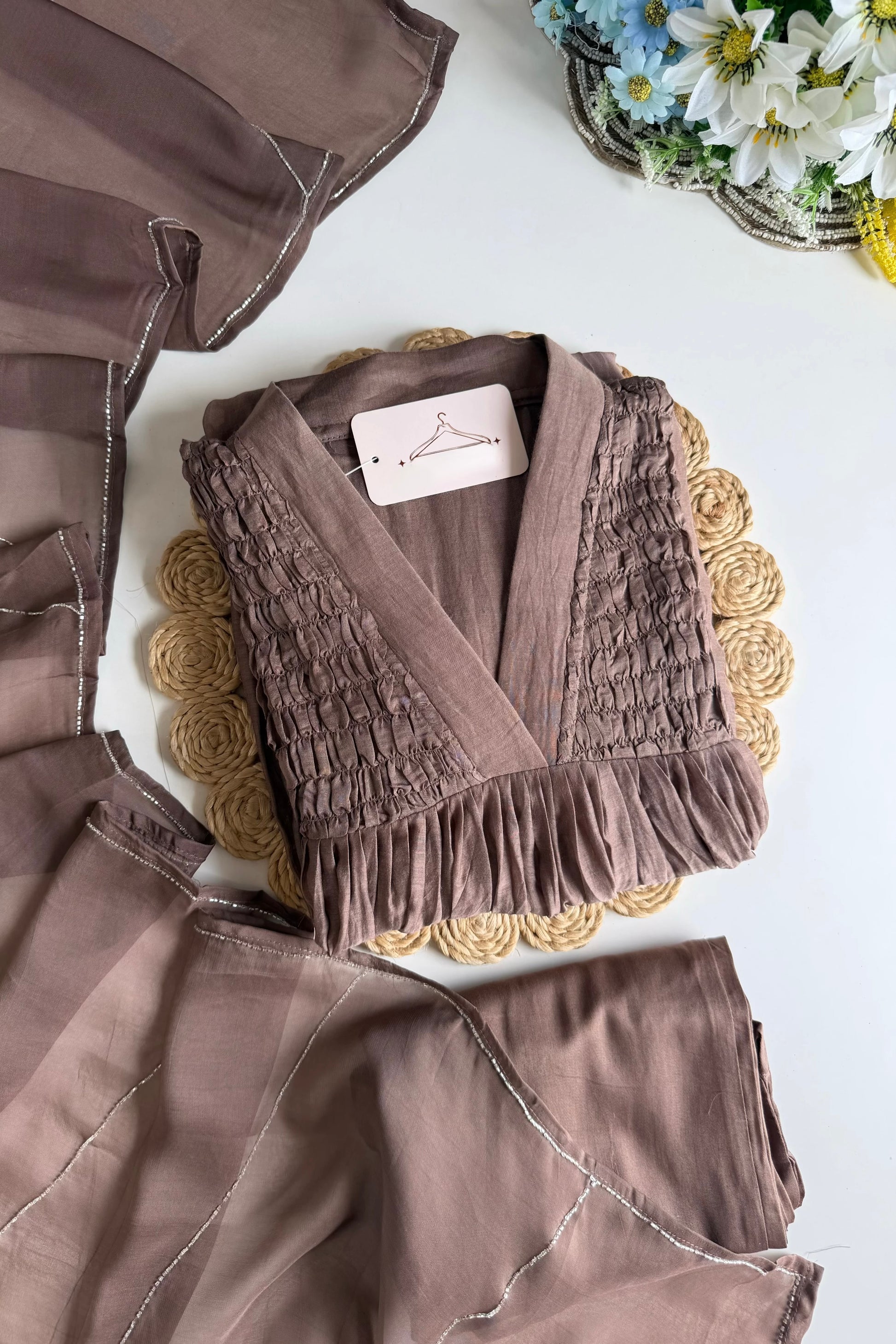 ✨Umang- Premium Mul Chanderi Anarkali Kurta Set