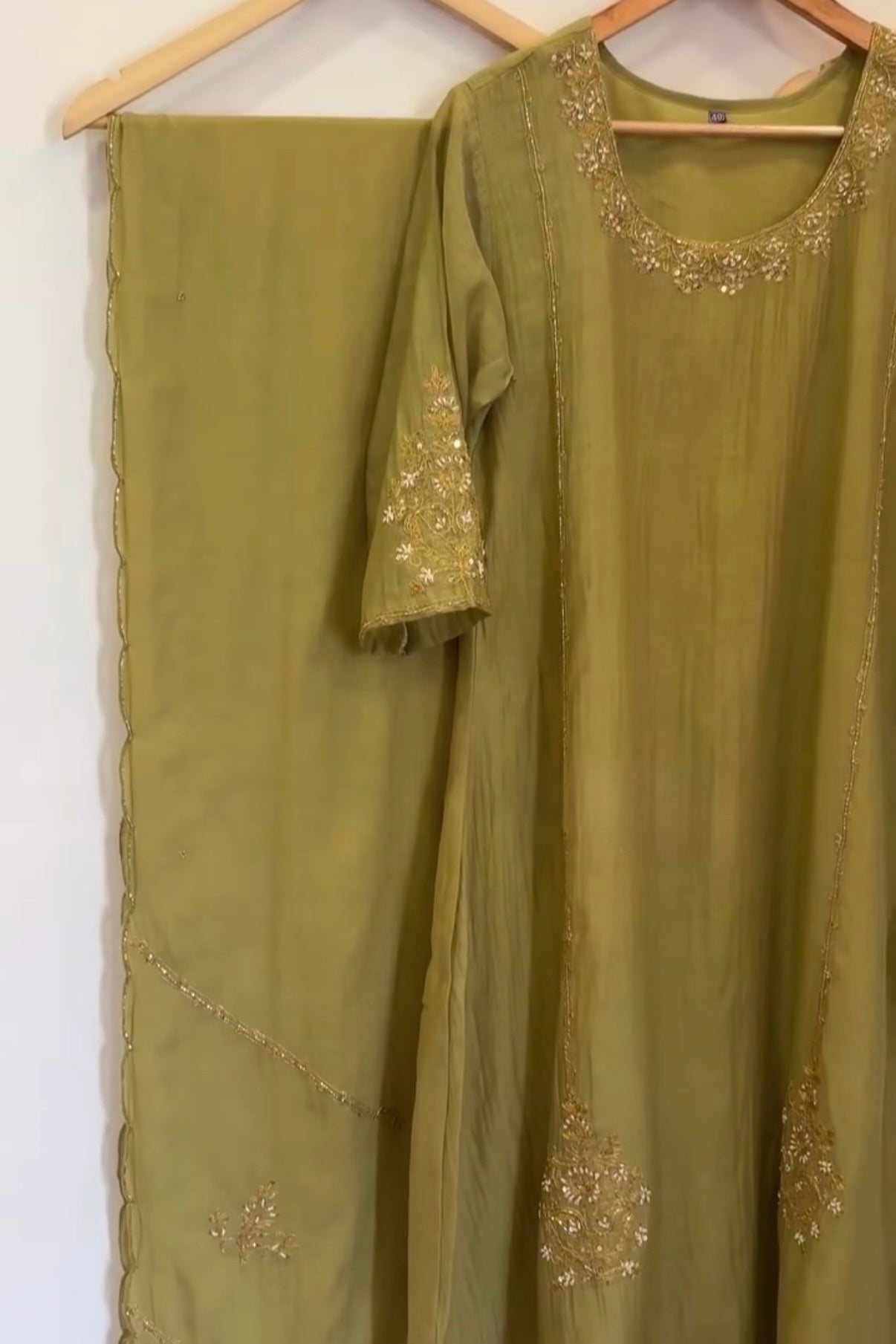 💕”Nayra – Premium Mul Chanderi A-Line Kurta Set