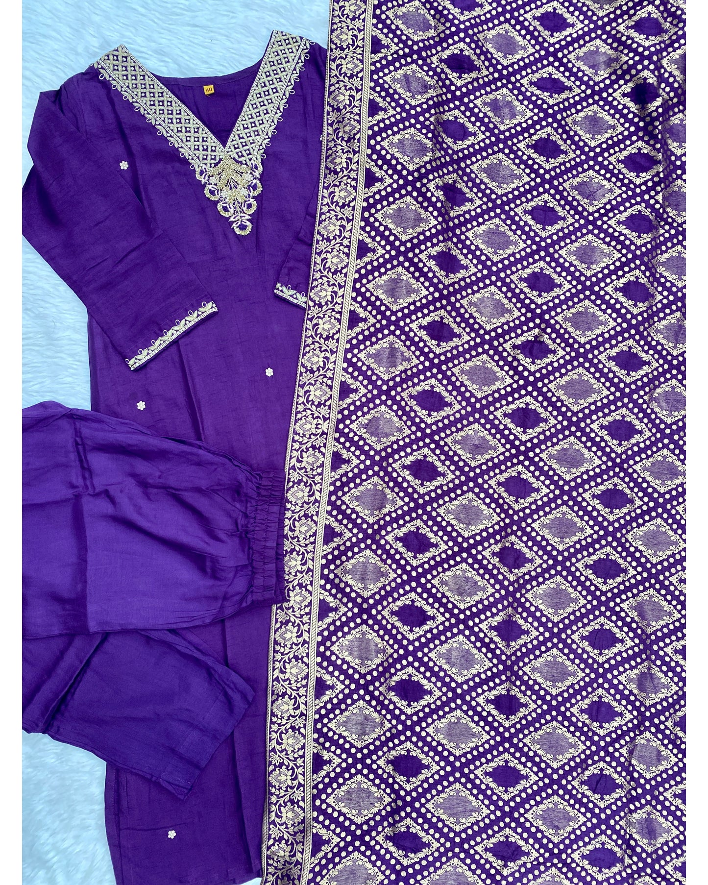 “RASHIDA” Premium range Heavy handwork kurti set