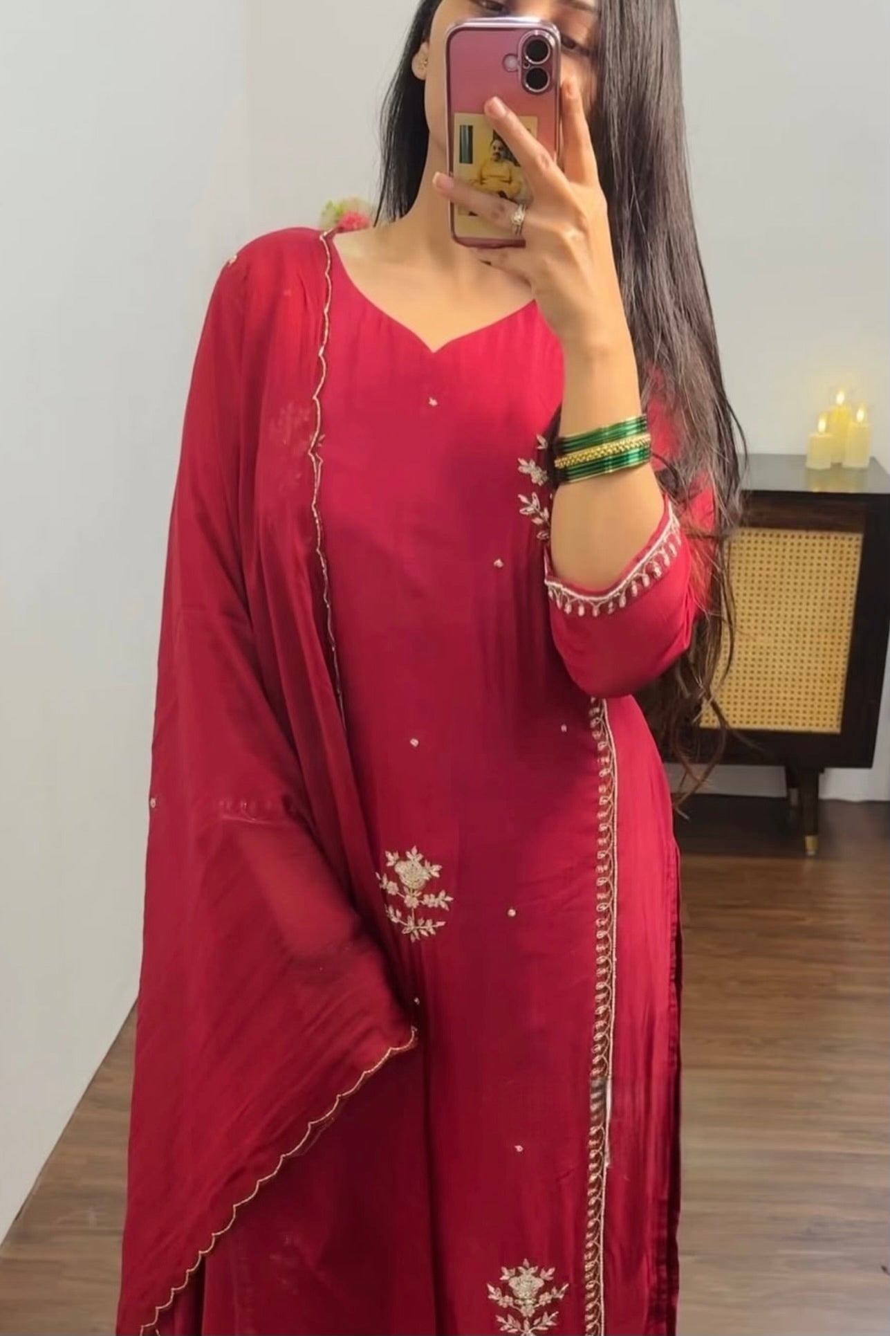 “Ujjwal” Trending Organza Viscose Suit Set