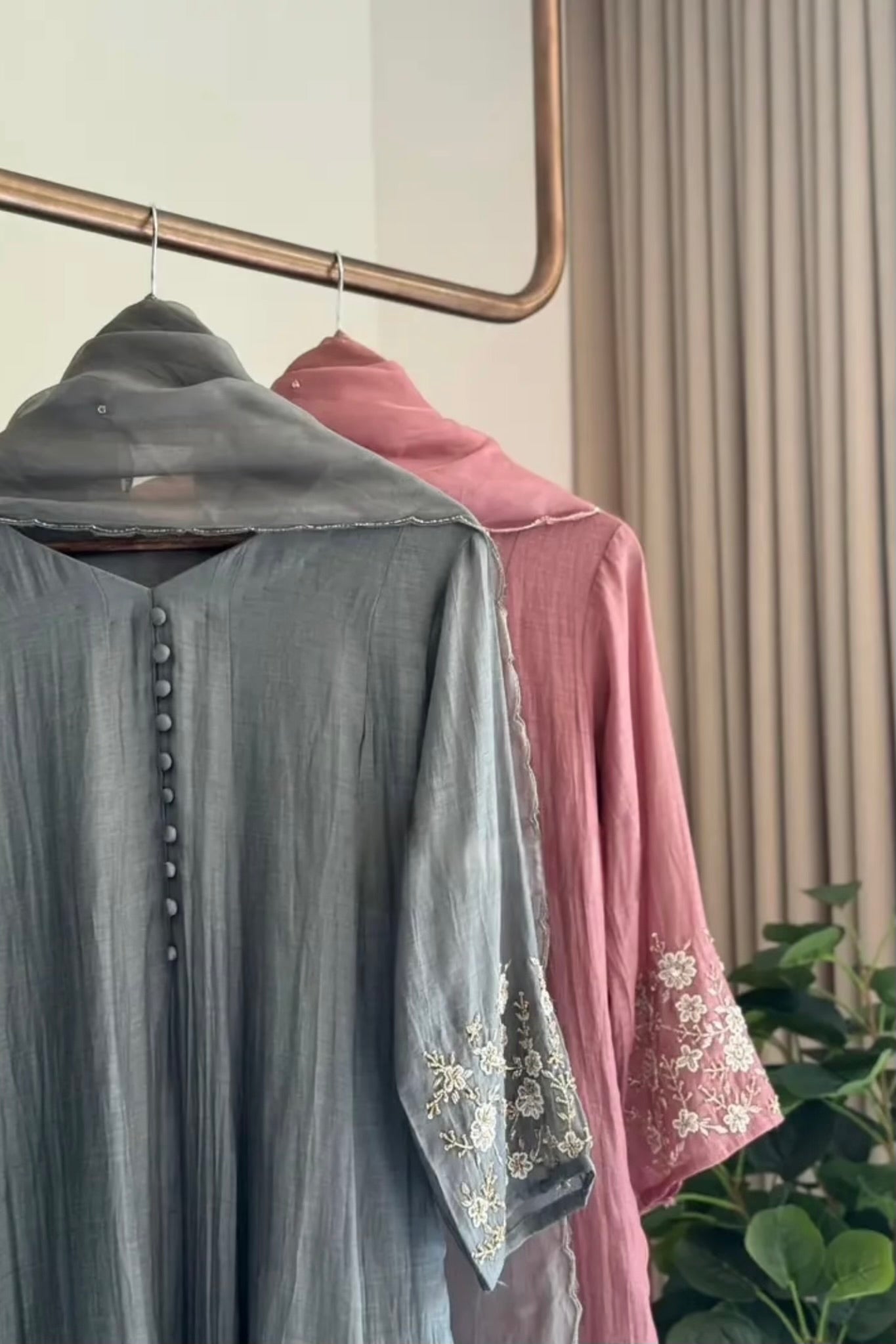 ✨Ay10- Beautiful Mul Chanderi A Line Kurta set