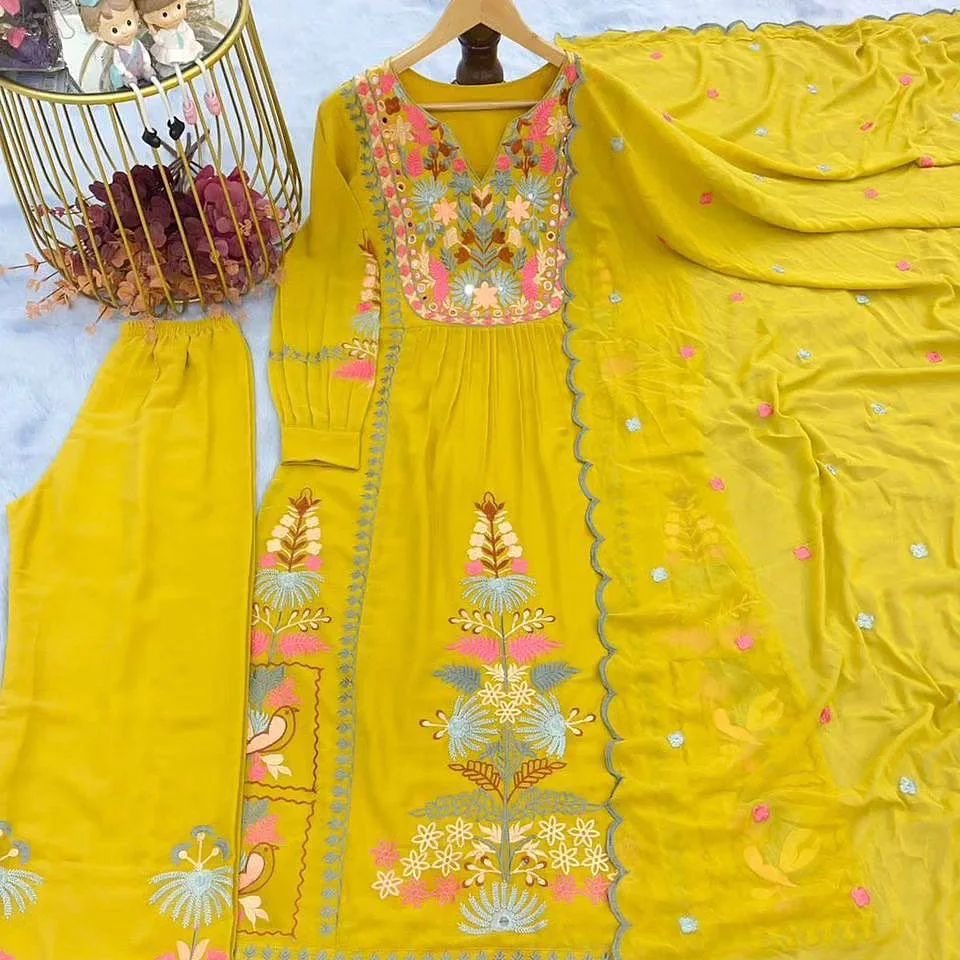 Libaas Yellow Party Wear Pakistani Suit Set – Libaas king